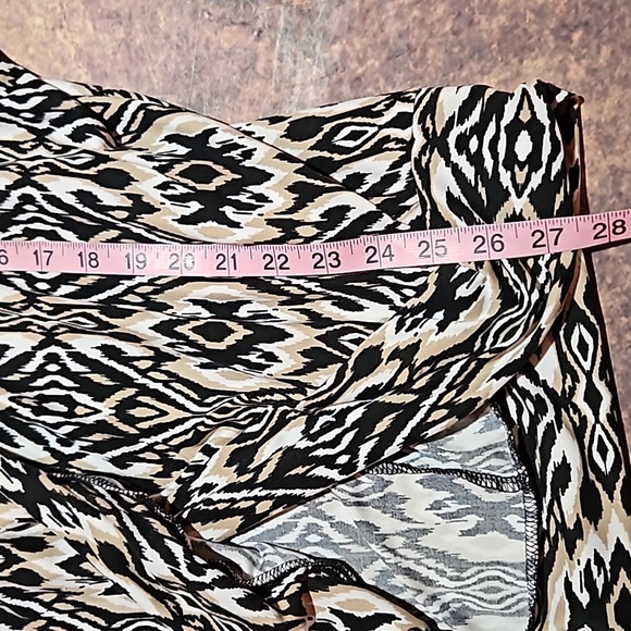 French Laundry | Black Ikat Print Open Shrug Cardigan Anthropologie - Picture 7 of 7